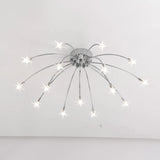lustre moderne design chrome avec led pour éclairage maison
