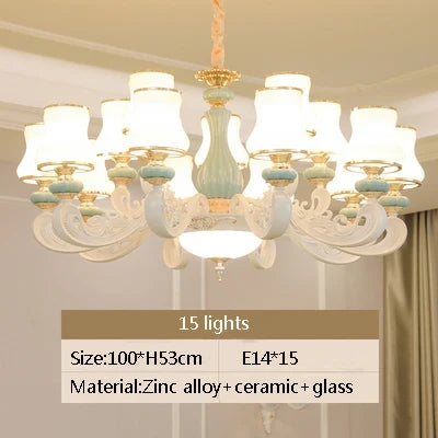 lustre en céramique moderne pour un éclairage élégant intérieur