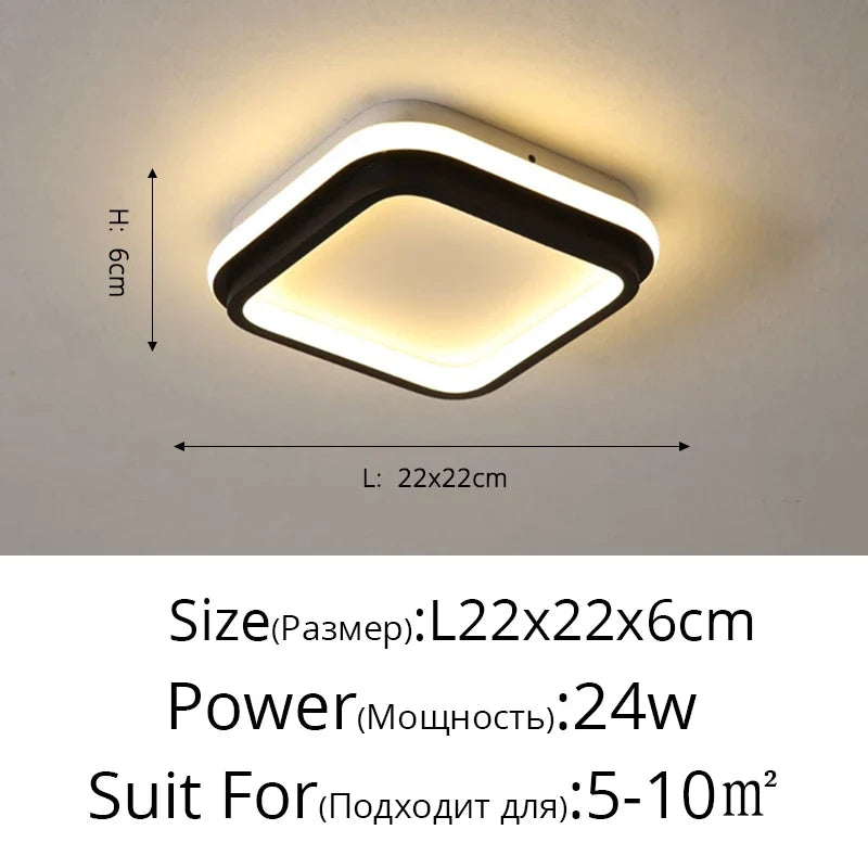 Allée Led plafonnier pour couloir balcon chambre éclairage AC110V AC220V moderne nordique intérieur lumières cuisine luminaires luminaria