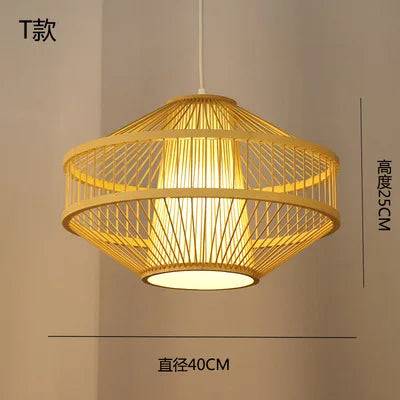 lustre en bambou style zen pour ambiance relaxante