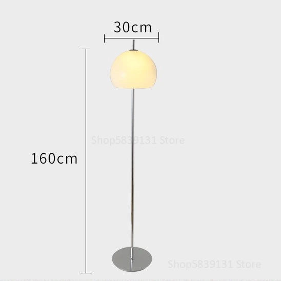 lampadaire nordique rétro contemporain avec abat-jour champignon
