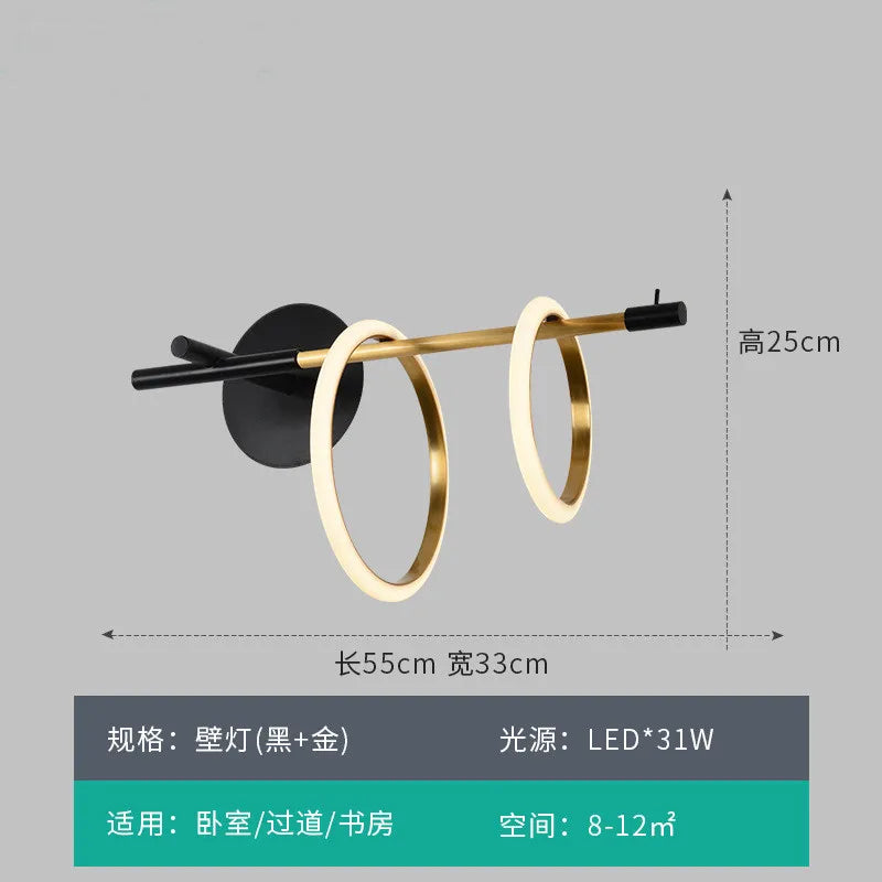 suspension LED design moderne pour décoration intérieure