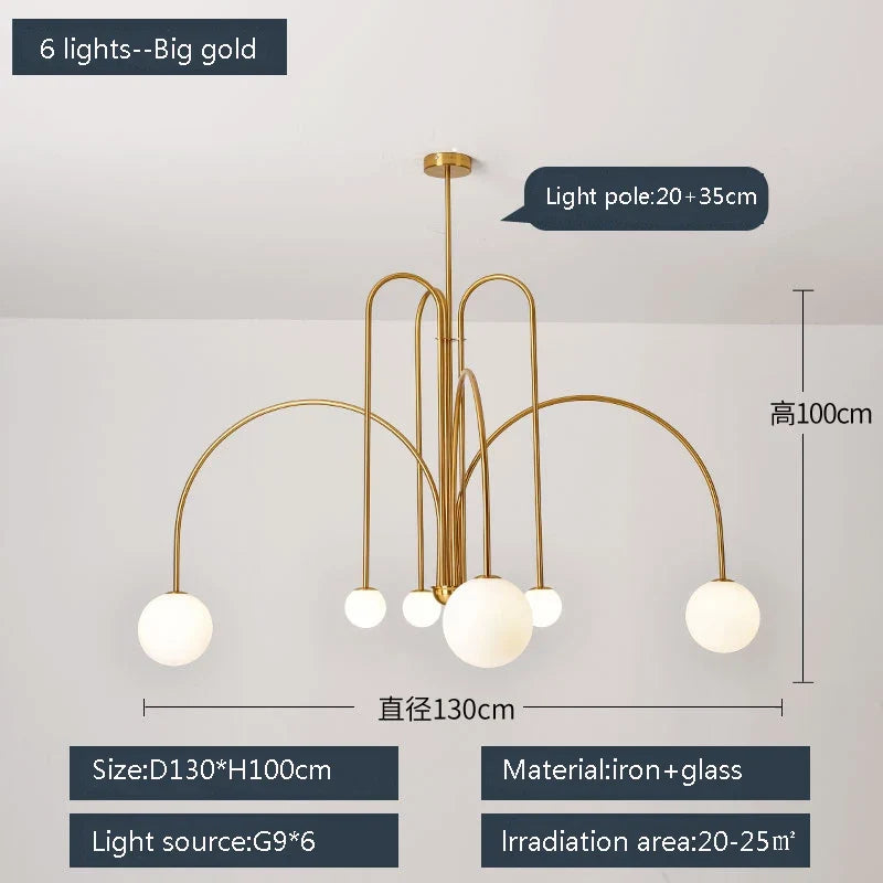 suspension moderne design postmoderne pour intérieur élégant