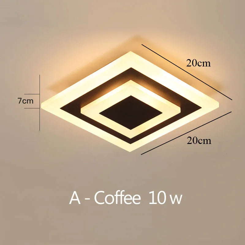 plafonnier led rond carré pour éclairage maison décoratif