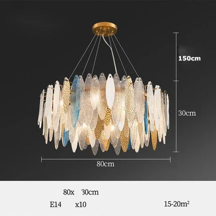 lustre led art déco en fer et verre design élégant pour éclairage moderne