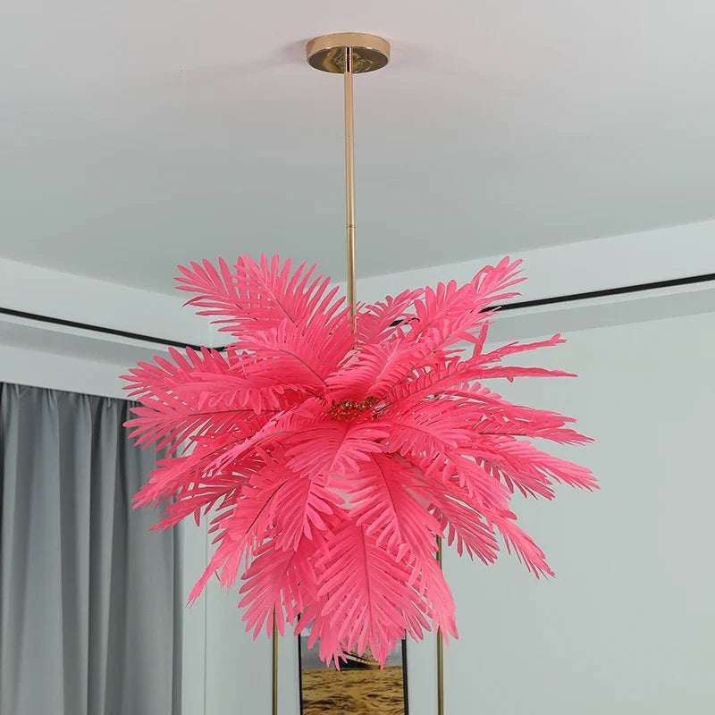 lustre moderne à feuilles d'arbre design pour intérieur