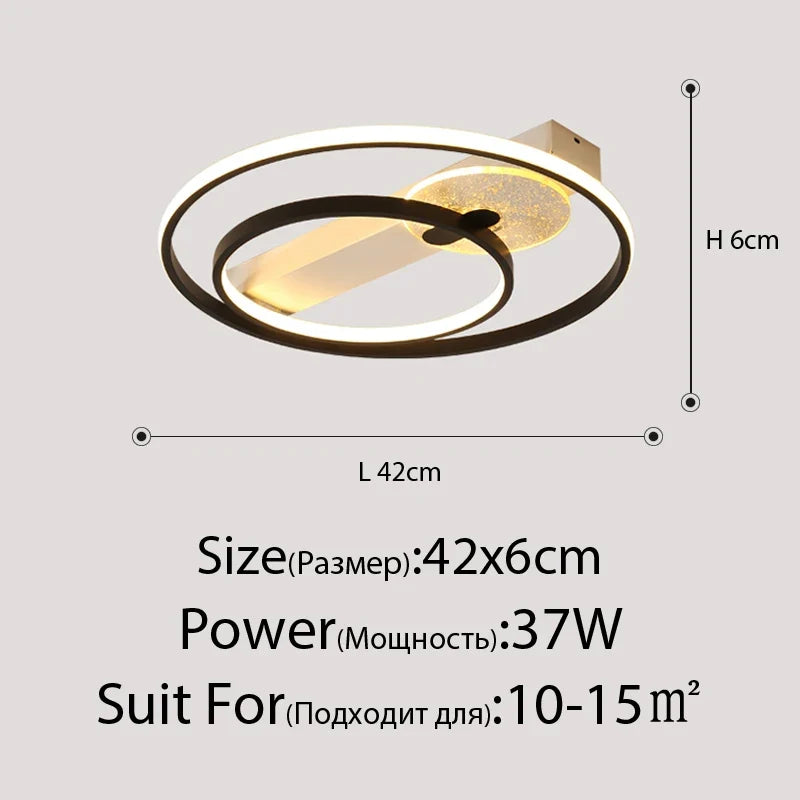 plafonnier design led rond ultra mince pour intérieur maison