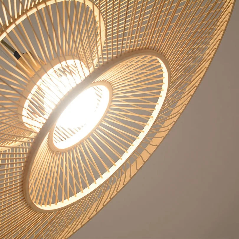 suspension en bambou style chinois moderne pour restaurants et cuisines