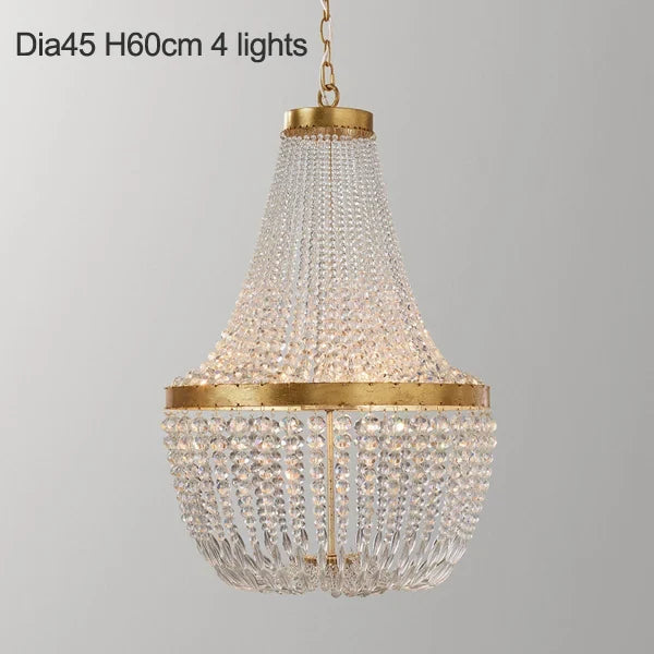 suspension vintage en cristal style industriel pour intérieur élégant