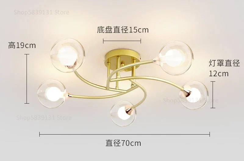 plafonniers modernes simples décoration nordique luminaire créatif