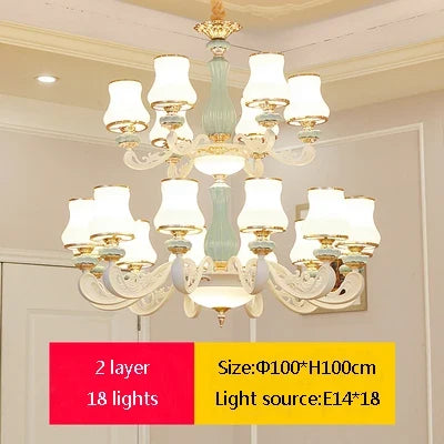 lustre en céramique moderne pour un éclairage élégant intérieur