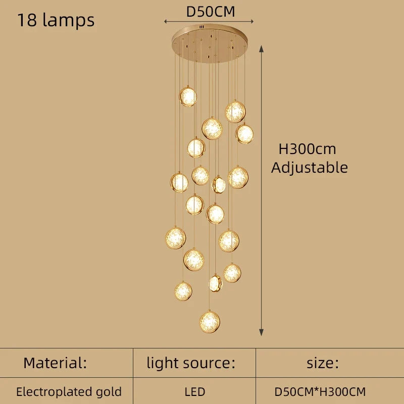 lustre à led moderne design cristal pour un éclairage luxueux