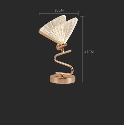 lampe à poser papillon design moderne veilleuse créative luminaire luxe