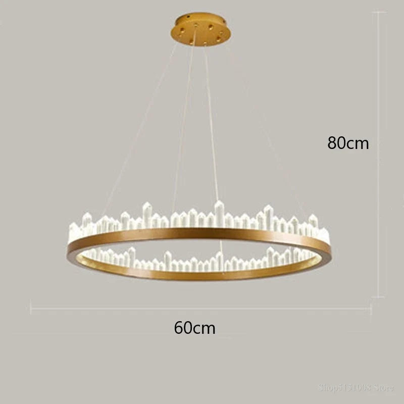 suspension en cristal moderne pour décoration intérieure élégante
