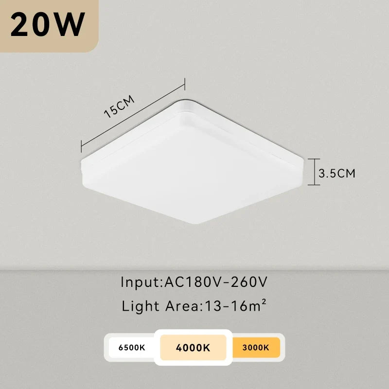 plafonnier led moderne carré pour intérieur design élégant
