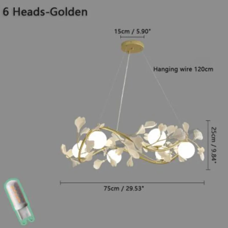 lustre décoratif nordique en verre luxe pour intérieur moderne