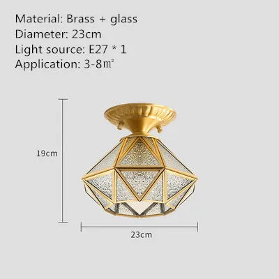 plafonnier créatif en cuivre pour intérieur moderne et élégant