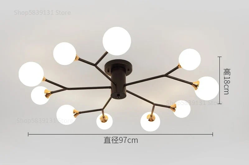 plafonniers modernes simples décoration nordique luminaire créatif