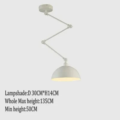 suspension nordique pliable en aluminium avec bras long led