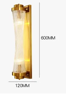 applique murale moderne led en cristal design élégant pour intérieur