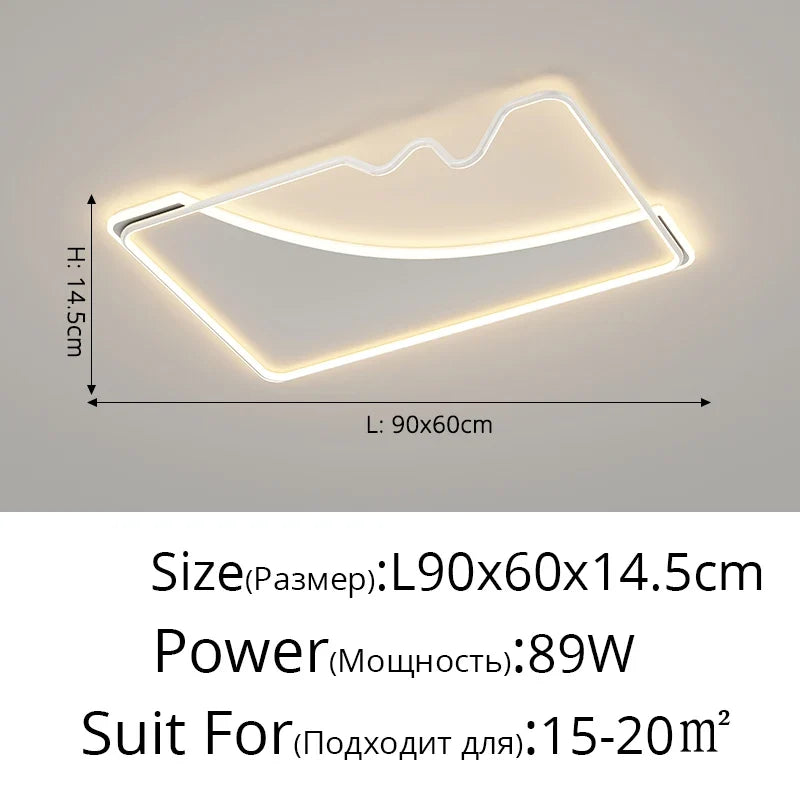 plafonnier led décoratif pour intérieur moderne et élégant
