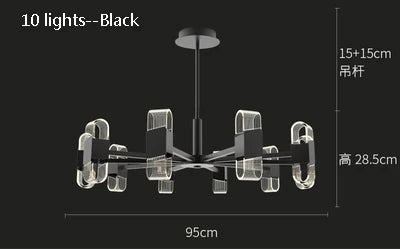 lustre de luxe design pour un éclairage nordique élégant