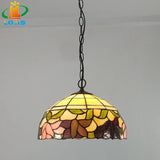 lustre fleur de bégonia style américain lampe tiffany éclairage décoratif