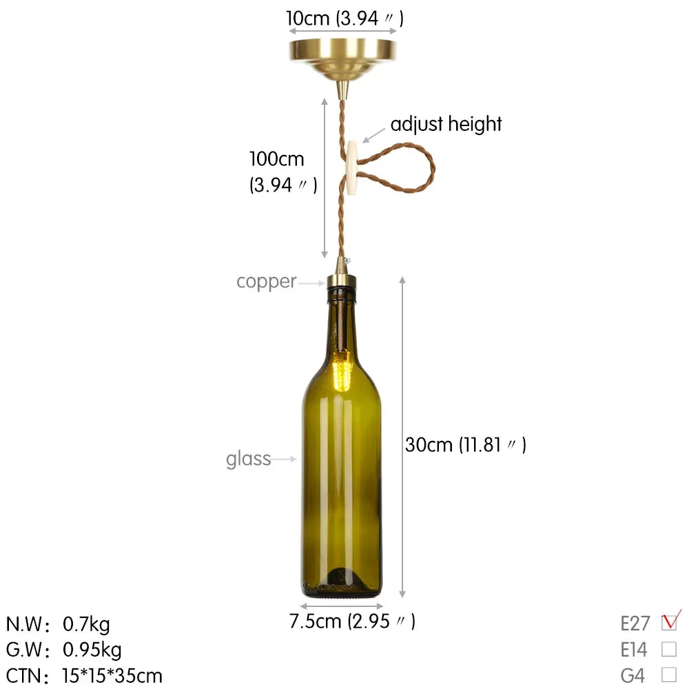 suspension LED en laiton et verre design moderne décoratif