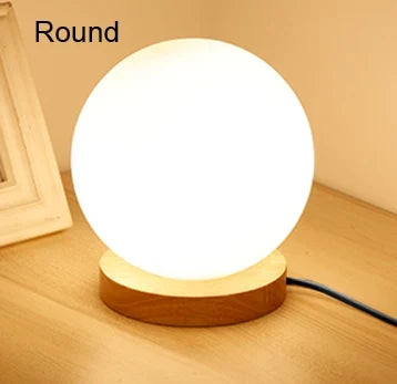 Lampe de table boule de verre Simple