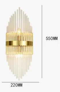 applique murale moderne led en cristal design élégant pour intérieur