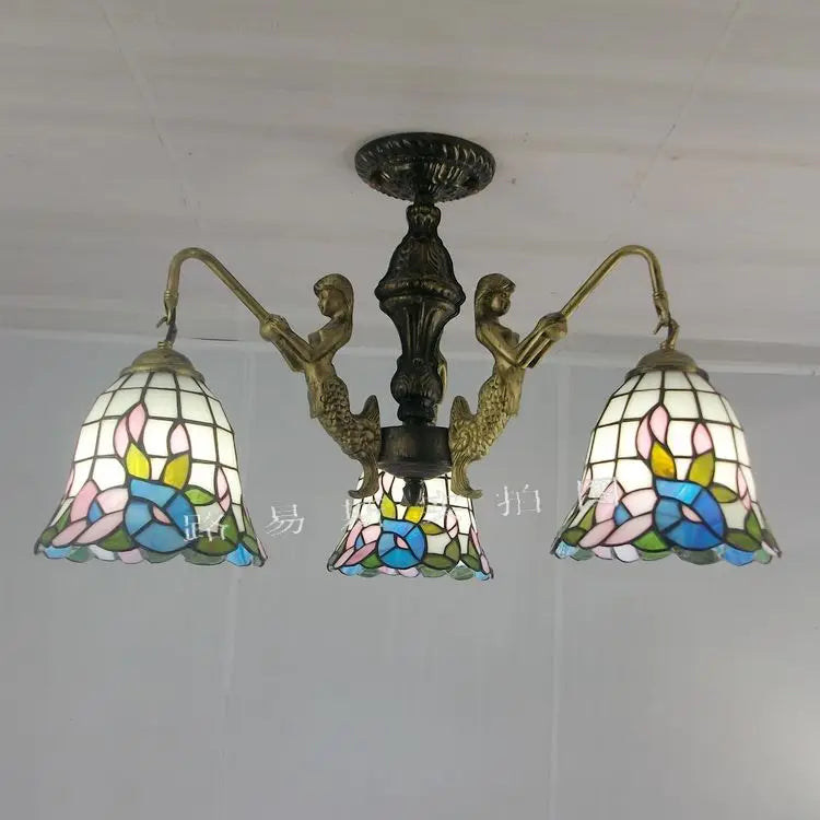 lustre méditerranéen tiffany sirène pour intérieur créatif