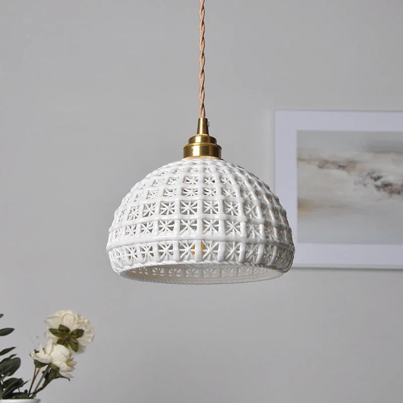 suspension modernes en céramique led pour décoration hoem