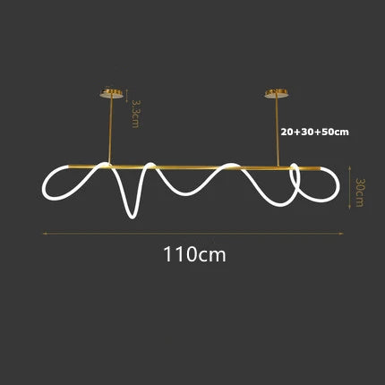 lustre simple note moderne design nordique pour restaurant