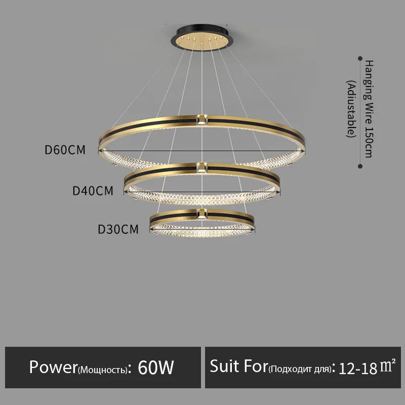 lustre en cristal moderne pour hall et restaurant luxe