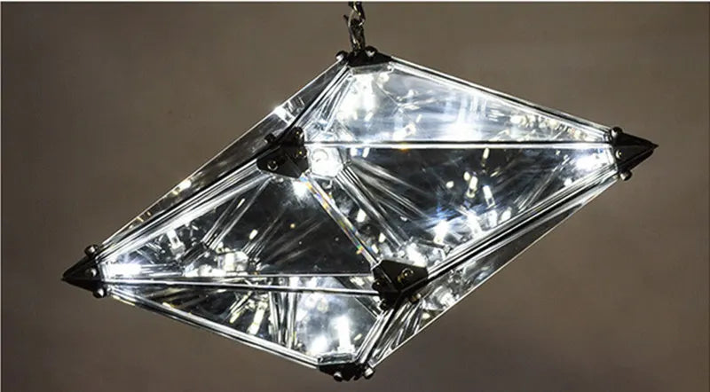 suspension luxueuse en verre de style moderne