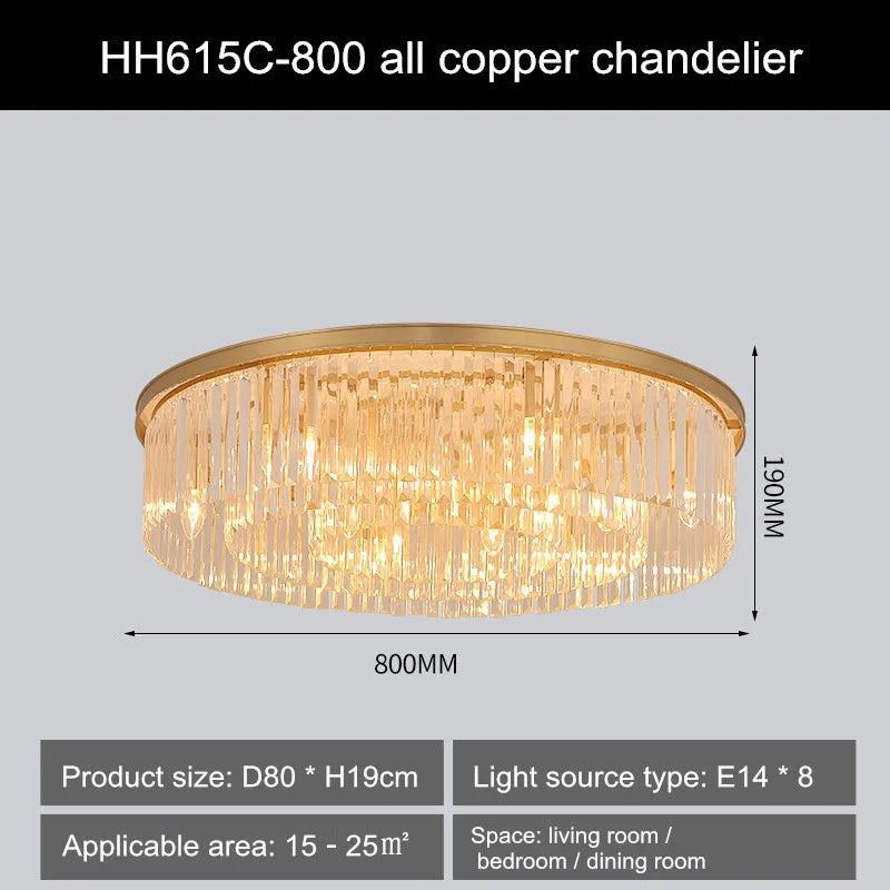 lampe à double usage en cristal pour décor moderne