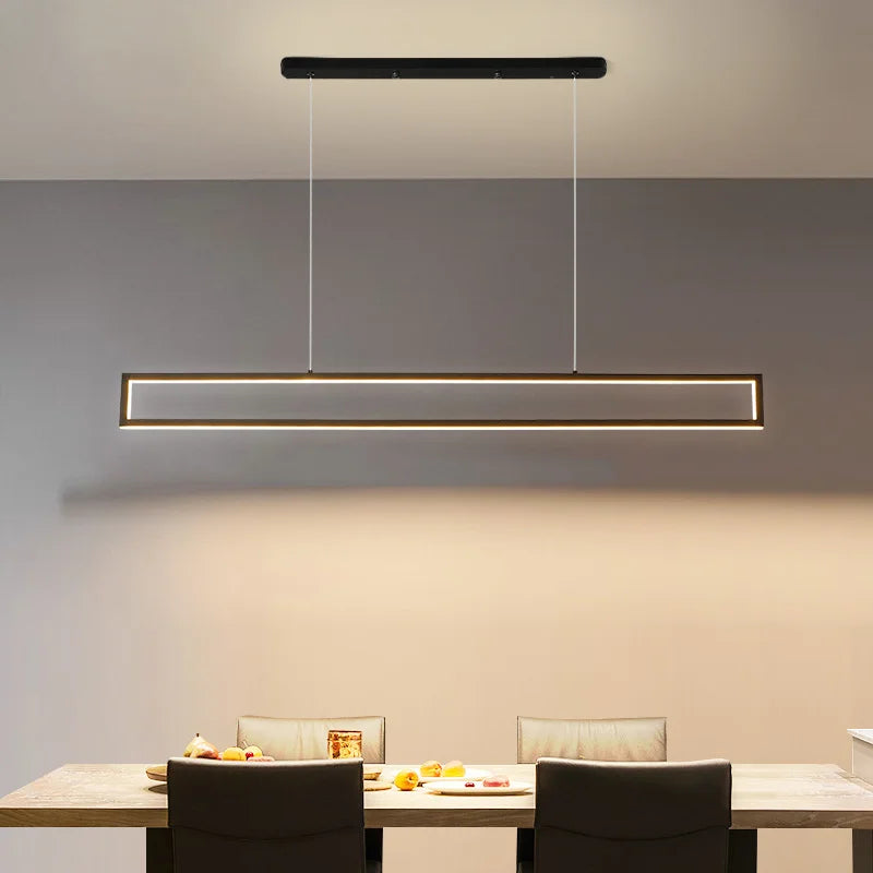 suspension led modernes rectangle pour intérieur