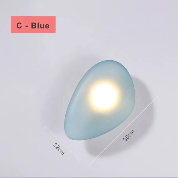 applique led nordique design moderne galet chambre escalier lumière