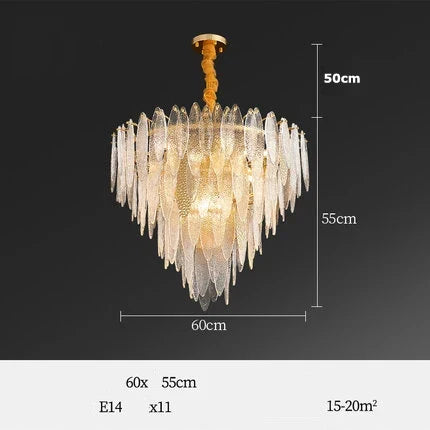 lustre led art déco en fer et verre design élégant pour éclairage moderne