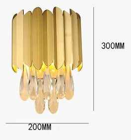 applique murale moderne led en cristal design élégant pour intérieur