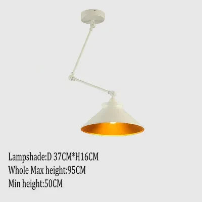 suspension nordique pliable en aluminium avec bras long led