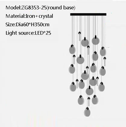lustre en cristal design pour intérieur moderne et élégant