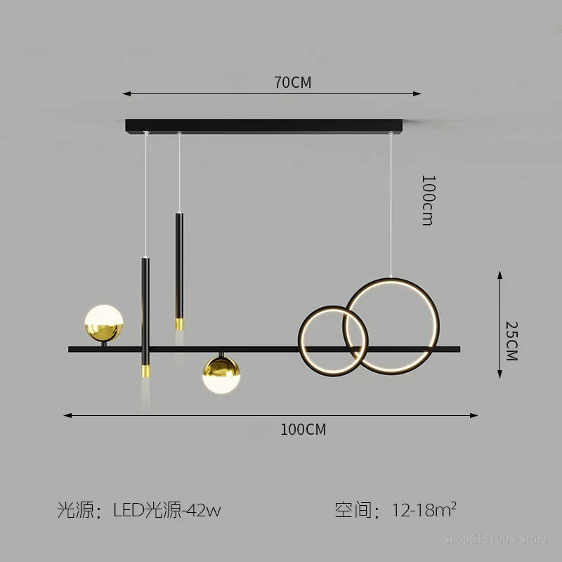 lustre de luxe nordique lumière led moderne créatif