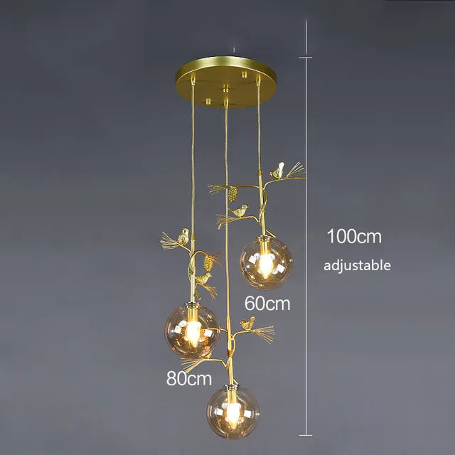 suspension en verre design moderne pour intérieur élégant