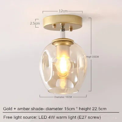 Nordic simple porch hall lamp entering the house, sun table lamp, modern simple corridor lamp, sky lantern, small ceiling lamp