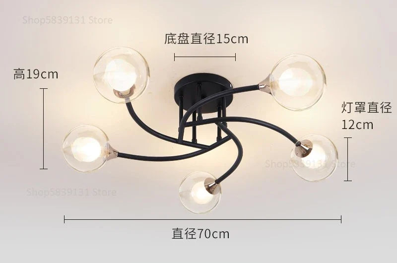 plafonniers modernes simples décoration nordique luminaire créatif