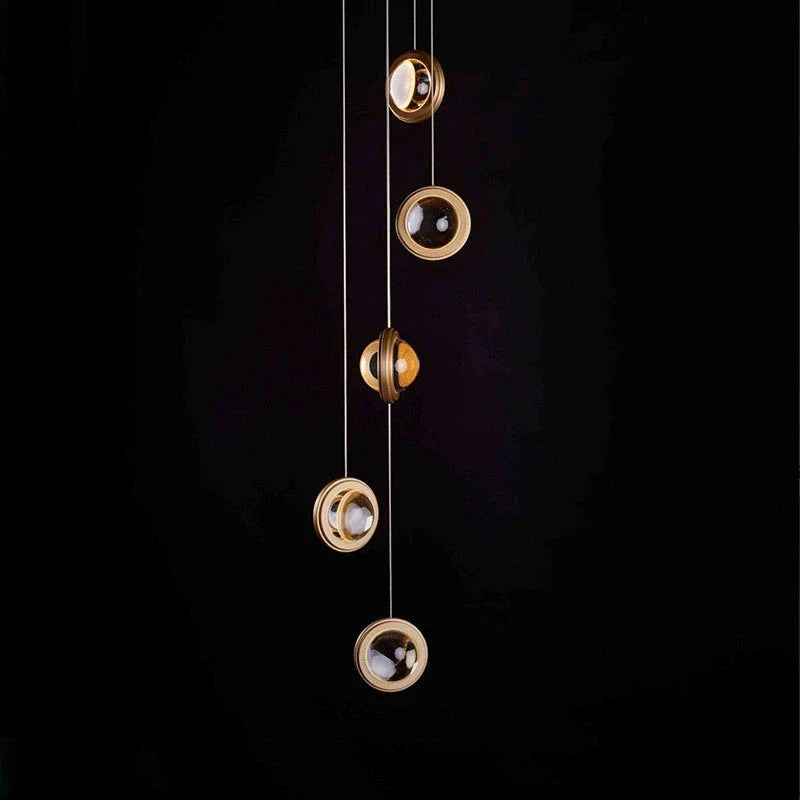 suspension en cristal moderne pour éclairage intérieur luxe