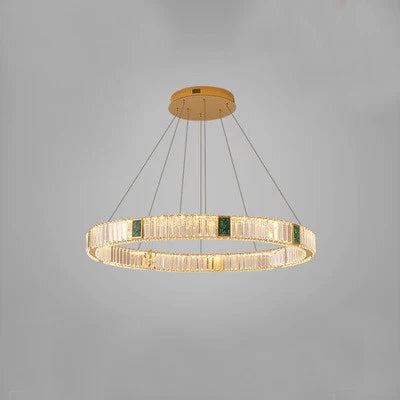 suspension en cristal design moderne pour intérieur élégant