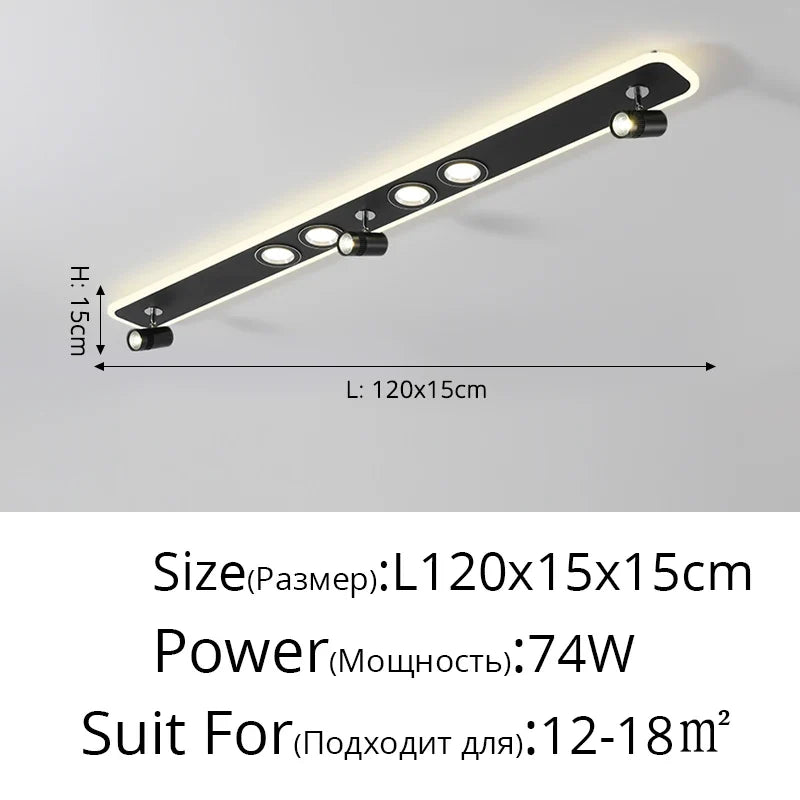 Plafonnier Acrylique LED à spots