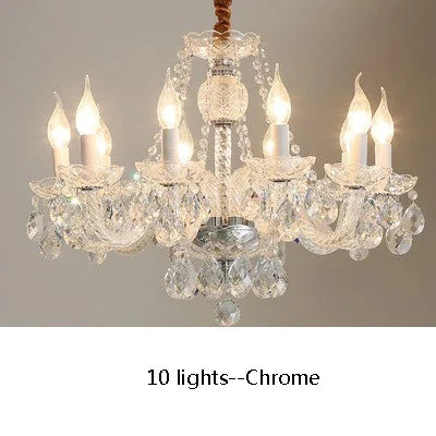lustre en cristal doré pour décoration intérieure élégante